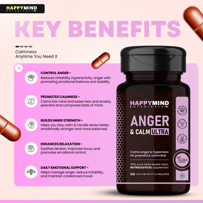 HappyMind Anger & Calm Ultra (60 Tablets)
