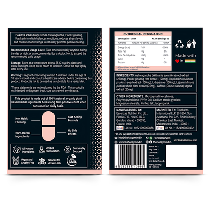 HappyMind Positive Vibes Only (60 Tablets)