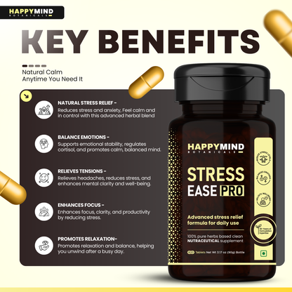 HappyMind Stress Ease Pro (60 Tablets)