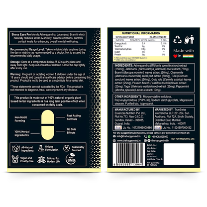 HappyMind Stress Ease Pro (60 Tablets)