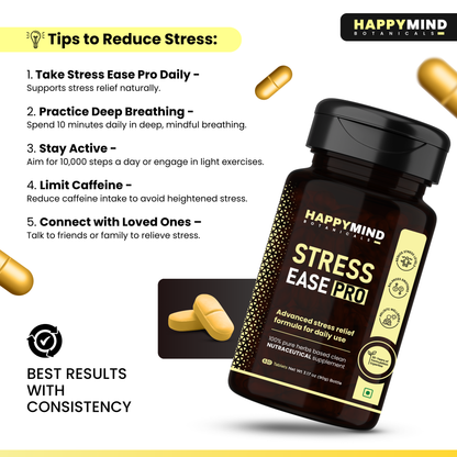 HappyMind Stress Ease Pro (60 Tablets)